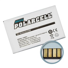 PolarCell Akku für Motorola T280, T280i, V60, V300, V600 (1000mAh/3,7Wh) BA600
