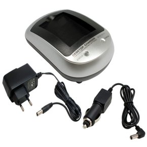 Ladegerät für Panasonic DMW-BCG10E / BCF10E / DMW-BCK7 inkl. KFZ Adapter