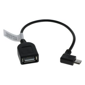 Adapterkabel Micro-USB OTG (USB On-The-Go) für Smartphones, Tablets und Camcorder abgewinkelt