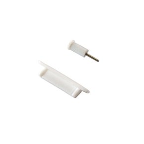 Staubschutz-Kappen Set für Apple iPhone 4/4S / iPad/iPad 2 weiß