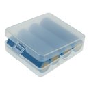 Transportbox für 4 Stück 18650 Akkus/Batterien (für Zellen ohne PCB)