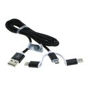 Datenkabel 3in1 - iPhone / Micro-USB / USB-C -...