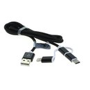 Datenkabel 3in1 - iPhone / Micro-USB / USB-C -...