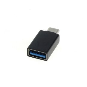 Adapter Slim - USB Type C (USB-C) Stecker auf USB-A 3.0 Buchse - OTG Support - schwarz