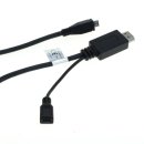 HDMI-Adapterkabel kompatibel zu Samsung EIA2UHUN / HTC M490 - MHL - schwarz
