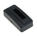 Akkuladestation  kompatibel zu Sony NP-BG1 / NP-FG1 - schwarz